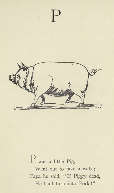 文字P 作： Edward Lear